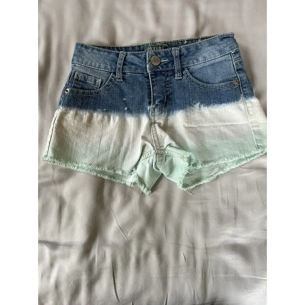 Justice Tie Dye Jean Cut Off Shorts size 8